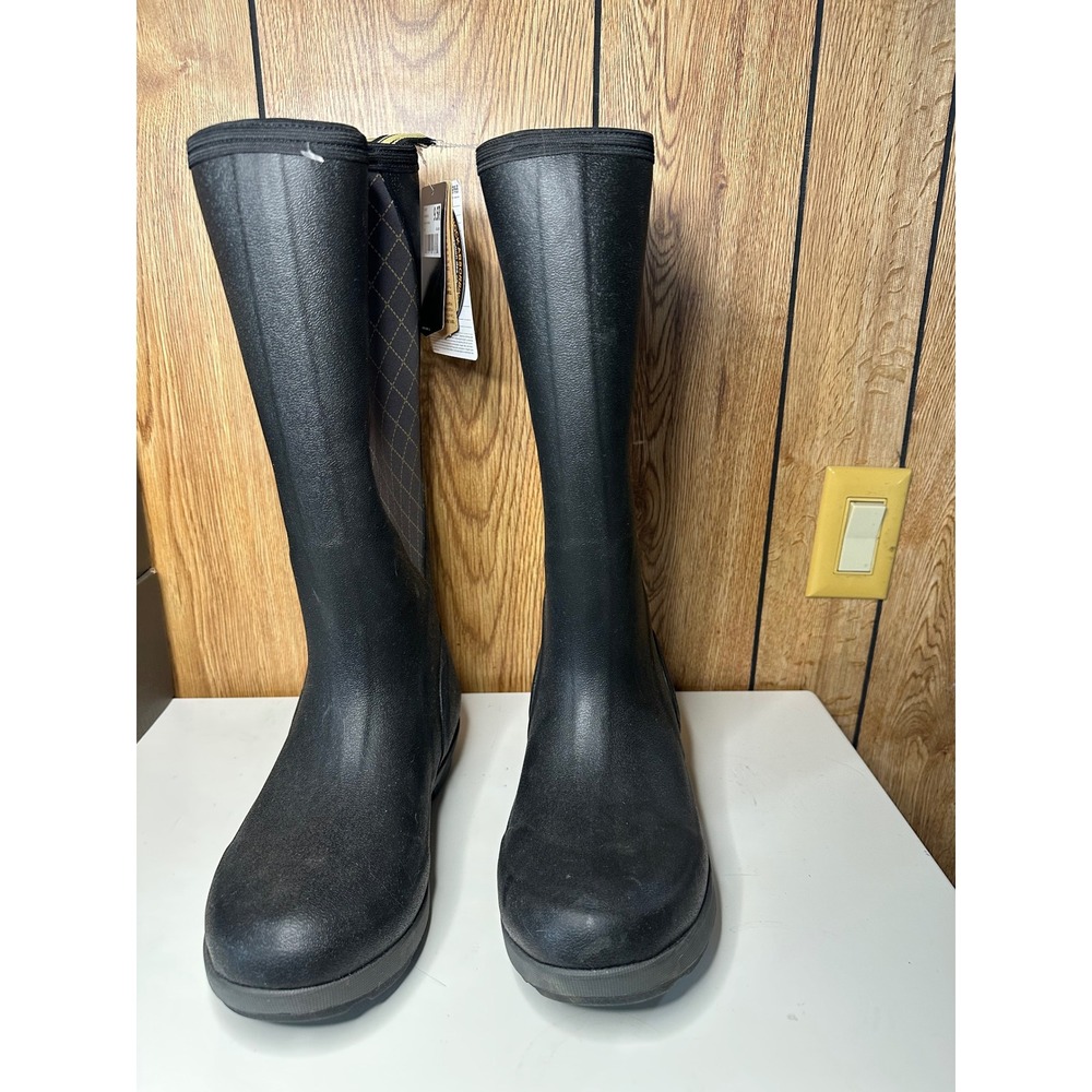 Noble Outfitters Muds High Women's Black Waterproof Rubber Riding Boots - Picture 2 of 7